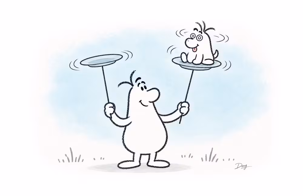 Illustrated BakerWilcox characters introducing the studio