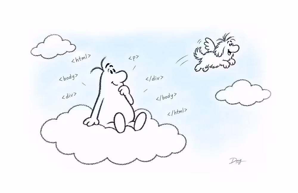 Illustrated BakerWilcox characters exploring lower-carbon digital work
